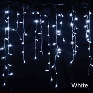 5 M 16.4ft droop 0.4 m 0.5 m 0.6 m LED String Lights Gordijn Ijspegel Garland voor Kerstmis Bruiloft party Outdoor Decoration