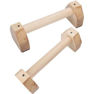 1 Paar Houten Fitness Sport Push Up Stands Pushup Bars Gym Oefening Training Borst Bar Hand Grip Trainer Voor Body building