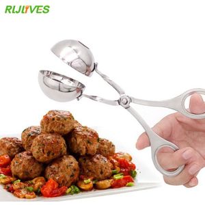 RLJLIVES DIY Gehaktballen Maken Mold Rvs Rundvlees Varkensvlees Gehaktbal Vis Rijst Ballen Maker Keuken Gereedschap