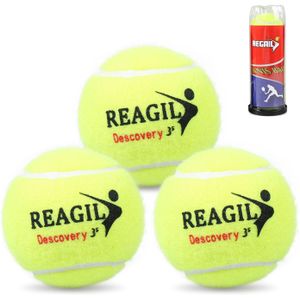 Regail 3 Stks/pak Tennis Ballen Indoor Outdoor Tennis Praktijk Training Ballen Elastische Rubberen Tennisbal