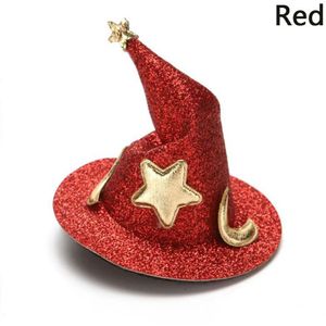 Kinderen Glitter Halloween Cap Haarspelden Mini Heksenhoed Party Hoofdtooi Cosplay Props