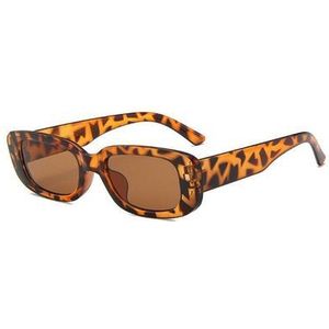Vintage Kleine Zonnebril Voor Mannen Vrouwen Retro Rechthoek Zonnebril Gradiënt Shades Classic Sunglass UV400