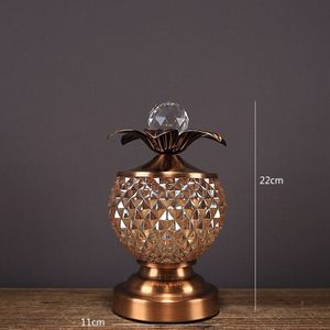 Europese Stijl Kristal Glas Decoratie Kleine Suikerpot Woonkamer Met Deksel Gedroogd Fruit Suiker Kom Creatieve Home Decoratie