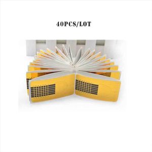 100Pcs Professionele Franse Nail Form Tips Nail Art Form Acryl Tip Gel Nagels Sticker Uitbreiding Krul Vorm Voor Nail polish Gids