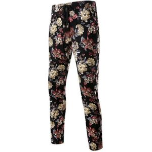 Uitloper Harembroek Joggingbroek Bloemenprint Mode Bloem Broek Mannen Casual Broek Mannen Slim Fit