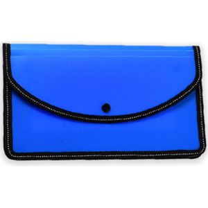 1 Stuks Waterdichte Plastic Drukknoop Papier Bestandsmap Boek Potlood Pen Case Bag Bestand Document Tas Voor Kantoor Student levert