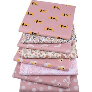 Chainho, Roze Cartoon Serie, Gedrukt Twill Katoen Stof, diy Quilten Naaien/Tissue Van Baby & Kind/Sheet, Kussen Materiaal, 100x160cm