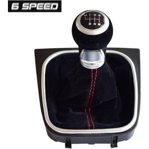 5 6 Speed Auto Transmissie Versnellingspook Pookknop Compleet Voor Volkswagen Vw Golf 5-V 6-VI MK5 MK6 R32 Gti 2004 Gaiter Boot