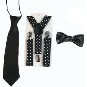 Kinderen Meisjes Jongen Stropdas Dots Jarretelle Bowtie Broek Kleding Accessoires TR0005