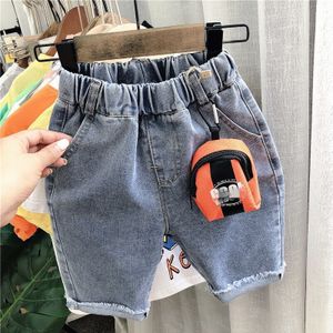 Peuter Jongens Shorts Koreaanse Denim Shorts Voor Jongen Pocket Casual Baby Kids Jeans 2 3 4 5 6 Jaar Kind Shorts