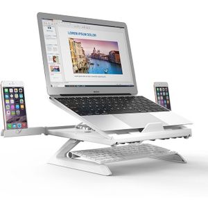 Laptop Stand 9 Hoeken Verstelbare Desktop Staande Lapdesk Smartphone/Notebook Riser Houder voor MacBook Air Pro tot 17&#39;&#39;