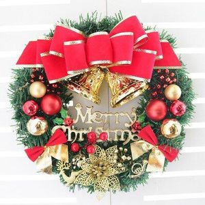 Joylove Kerstkrans Deur Etalage Opknoping Kerstboom Decoratie Wijnstok Ring Pvc 30Cm Simulatie Krans