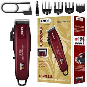 Kemei Professionele Tondeuse Voor Mannen Krachtige Baard Tondeuse Draadloze Elektrische Rand Haar Snijder Machine Oplaadbare