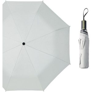 Drie Vouwen Sterke Winddicht Regendicht Mannen Vrouw Paraplu Vrouwelijke Uv-bescherming Sunny Regenachtige Parasol Wit Dames Paraplu