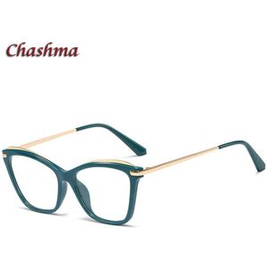 Vrouwen Cat Eye Frame Mode Brillen Optische Recept Bril TR90 Bril Anti Blue Ray Lenzen Voor Eye