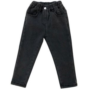 Herfst Winter Meisjes Mode Denim Broek Kinderen Warme Fleece Broek Kids Jeans Meisjes