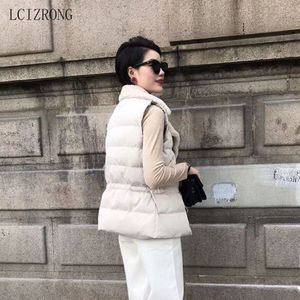 Koreaanse Stijl Vrouwen Mouwloze Winter Houden Warme Winter Vest Jas Mode Casual Losse Dikke Vrouw Korte Jas