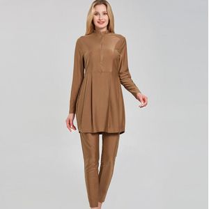 Vrouw Moslim Swimwears Burkini Mujer Maillot De Bain Haar Hood Cap Bescheiden Burqini Islamitische Hijab Strand Bourkini Zwembad Borkini