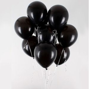 12 Stuks 10 Inch Verdikking Latex Ballon Matte Ballon Rood Zwart Wit Multicolor Ballon Verjaardagsfeestje Bruiloft Benodigdheden