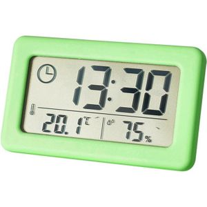 Digitale Wekker Thermometer Hygrometer Meter Elektronische Vochtigheid Monitor Klok Voor Thuis Slaapkamer Kinderen Kamer Decoratie