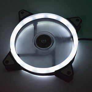 12Cm Dual Aurora Dual Diafragma Fan Rgb Case Fan Pc Case Fan Glare Coolercase Verstelbare Computer Koelventilator