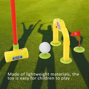 Outdoor Sport Kids Golf Set Mini Putter Ouder Kind Activiteiten Vroege Educatief Spel Bal Interactieve Fitness Golf Clubs Set