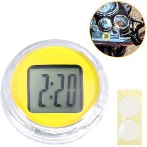 1Pc Waterdichte Motorfiets Klok Compact Motorfiets Lijm Horloge Auto Accessoires Lange Tijd Batterij Duidelijke Digitale Display