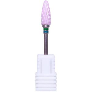 1PC Nail Boren Roze Keramische Voor Electric Nail Boor Machine Maïs Vorm Vervanging Pedicure Manicur Boren Nail tool