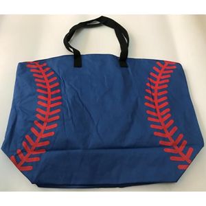 Softbal Tote Tas Voor Kinderen Verschillende Zwarte Baseball Voetbal Stiksels Tassen Vrouwen & Kinderen Katoen Canvas Sporttas