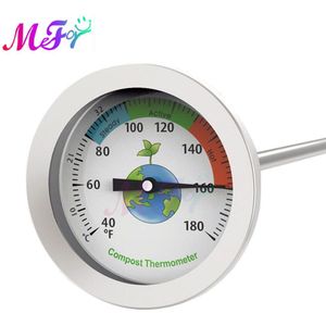 40 ~ 180F /10 ~ 76 ℃ Bodem Meststof Compost Thermometer Waterdicht 500Mm Metalen Bodem Temperatuur Meting Meter tester Huis Tuin