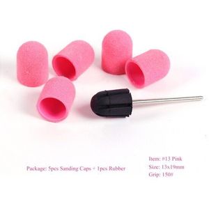 Multi-size Elektrische Nail Boor Schuurbanden Caps 150 Grip Rubber Doorn Machine Frees voor Manicure Gereedschap CH721