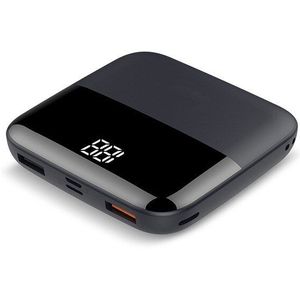 Vogek Mini Power Bank 10000Mah Led Display Externe Draagbare Type C Lader Poverbank Dubbele Usb Voor Iphone Huawei Samsung