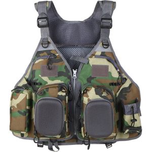 Lixada Outdoor Vissen Leven Ademend Multi-Zakken Gewatteerde Vest 209lb Lager Vissen Jacket Zwemmen Zeilen Vissen Kleding