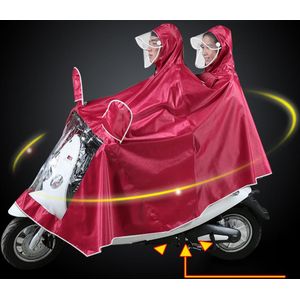 Outdoor Fiets Motorrijder Regenjas Dubbele Mensen Poncho Verdikking Mode Poncho 5XL Regenkleding