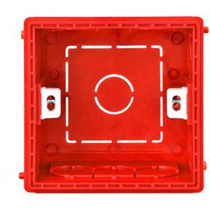 Montage Doos Cassette Schakelaar Stopcontact Junction Box Verborgen Verborgen Interne Montage Box Type 86 Wit Rood Blauwe Doos