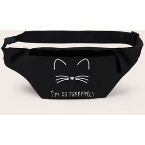 Deanfun Zwarte Kat Riem Tas Leuke Purse Bag Voor Meisjes Reisde Fanny Pack Voor Vrouwen D18058