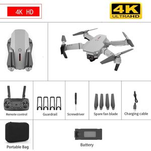E88 Drone 4K Mini Drone Met Dual Camera Profesional Quadrocopters Rc Helicopter Fpv Drone Real-Time Transmissie voor Kids