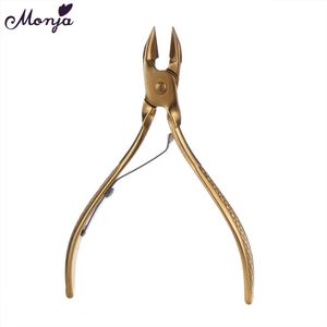 Monja Rvs Nail Art Huidtang Nail Schaar Cuticle Clippers Trimmer Dode Huid Remover Cutter Diy Manicure Tool