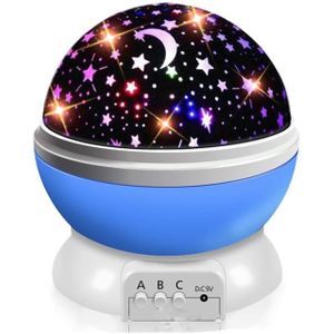 Sterrenhemel Roterende LED Nachtlampje Projector Batterij USB Operated kinderen Slaapkamer Night Lamp Maan Projectie Light Kids