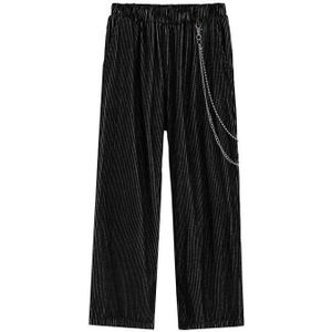 Harajuku Corduroy Keten Losse Wijde Broek Mannen En Vrouwen Elastische Wasit Straight Herfst Broek Oversize Hip Hop Casual broek