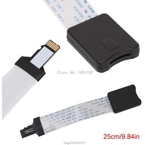 Tf Mannelijke Microsd Vrouwelijke Kaartlezer Uitbreiding Adapter Kabel Voor Telefoon Gps Tv D17 20