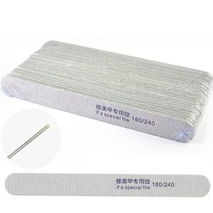 180/240 Nail File Duurzame Frosted Manicure Gereedschap Strip Vorm Dubbelzijdig Persoonlijke Of Professionele Nail Art Tool