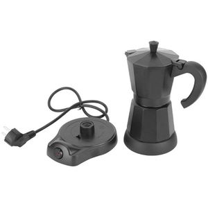 300Ml Draagbare Elektrische Koffiezetapparaat Rvs Espresso Mokka Koffie Pot Percolator Gereedschap Filter Eu Plug