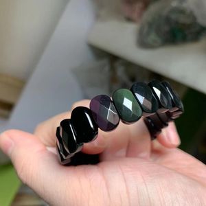 Aaa Grade Regenboog Obsidiaan Steen Armband Natuurlijke Edelsteen Sieraden Bangle Voor Vrouw Voor !