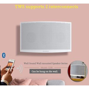 Wall Mount Bluetooth Speaker Ingebouwde Micphone Speaker Afstandsbediening Tf Fm Bluetooth Sync Speaker Us Plug, eu Plug