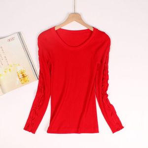 Fdfklak Lounge Wear Herfst Winter Nachtkleding Dieptepunt Shirt Vrouwen O Hals Lange Mouw Slaap Tops Een Stuk Pyjama Vrouwelijke