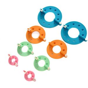 Nieuw 8 Stuks Pompom Maker Kit Breien Ambachten Verschillende Maten Pluche Bal Maken Tool TE889