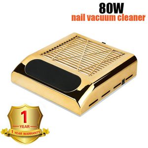 80W Mute Nail Dust Collector Stofzuiger Voor Manicure Zuig Dust Cleaner Nail Dust Collector Manicure Machine Salon Gereedschap