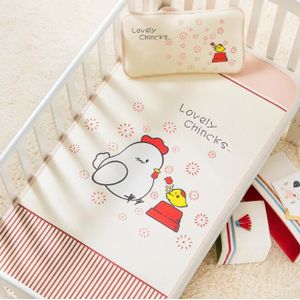 Baby peuter Zomer koele mat beddengoed set Kussens Matras Veiligheid Bescherming Ijs Zijde 2 stks/set cartoon Afdrukken BHS006