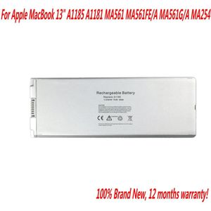 Witte Laptop Batterij Voor Apple Macbook 13 ""A1185 A1181 MA561 MA561FE/Een MA561G/Een MA254